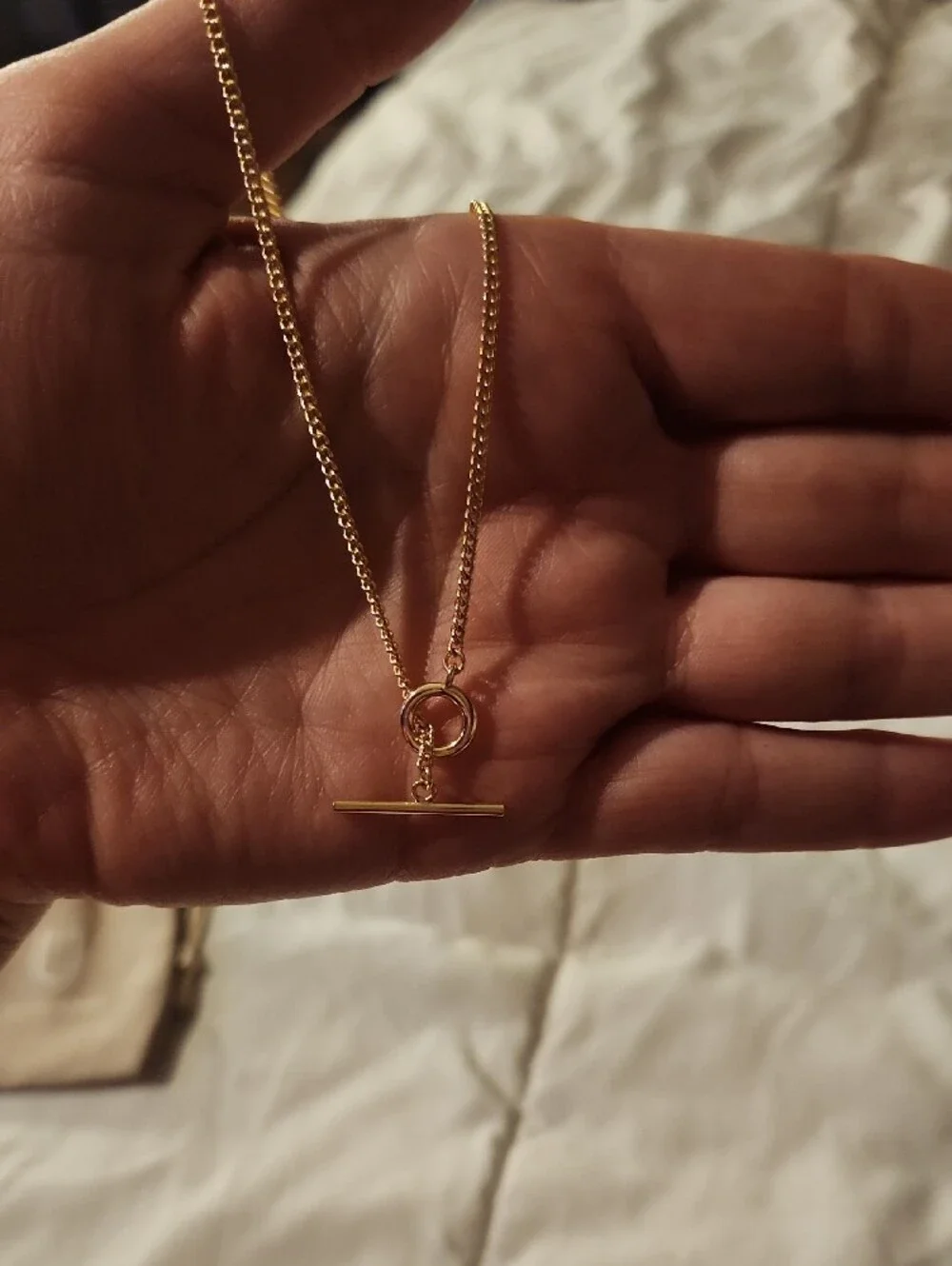 Uncommon James Gold Toggle Circle Necklace